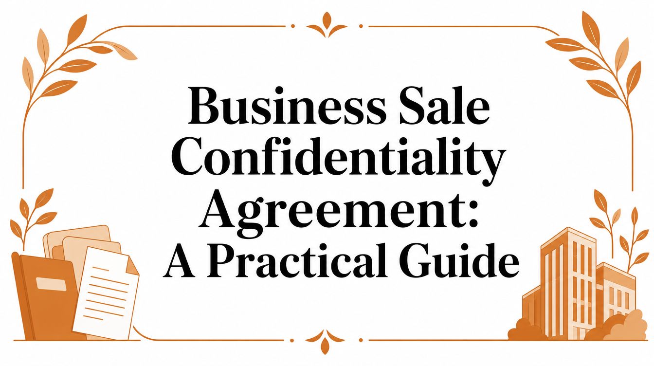 Business Sale Confidentiality Agreement: A Practical Guide